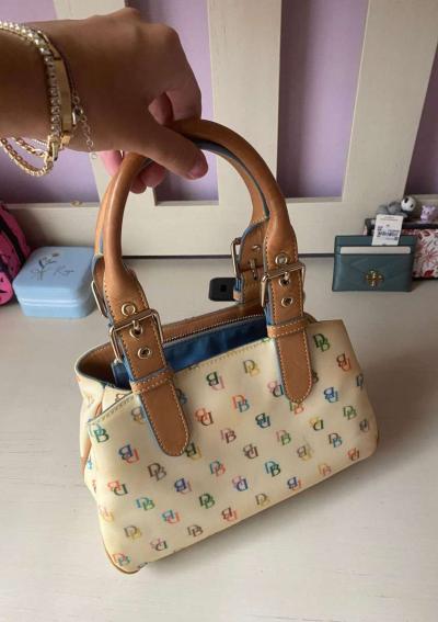 dooney Bourke Small leather multicolor used   mini tote - Thumbnail 2