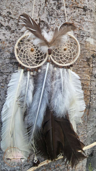 Angry Owl Dream Catcher - Thumbnail 2