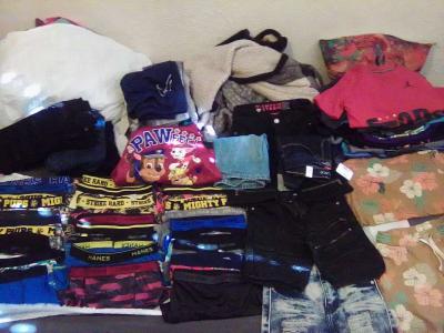 little boys bundle of clothes jeans shirts and boxer briefs - Thumbnail 5