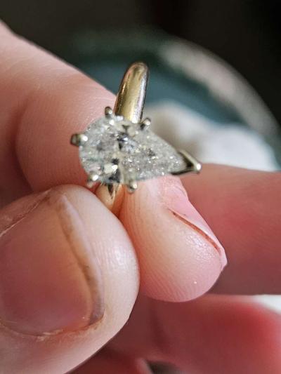 1ct Natural diamond engagement ring - Thumbnail 6