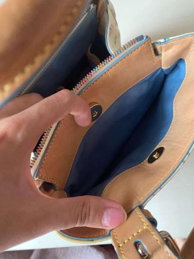 dooney Bourke Small leather multicolor used   mini tote - Thumbnail 4