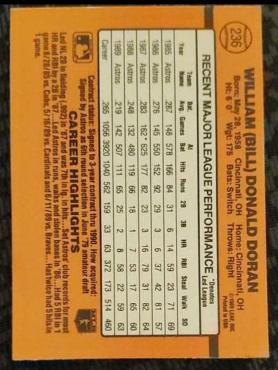 1990 Donruss Aqueous  excellent condition - Thumbnail 2