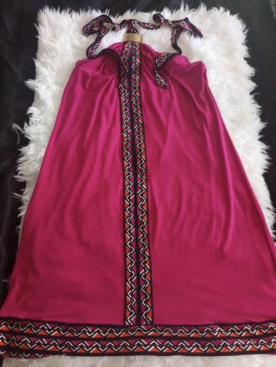 beautiful pink satin feel dress Calvin Clien - Thumbnail 5