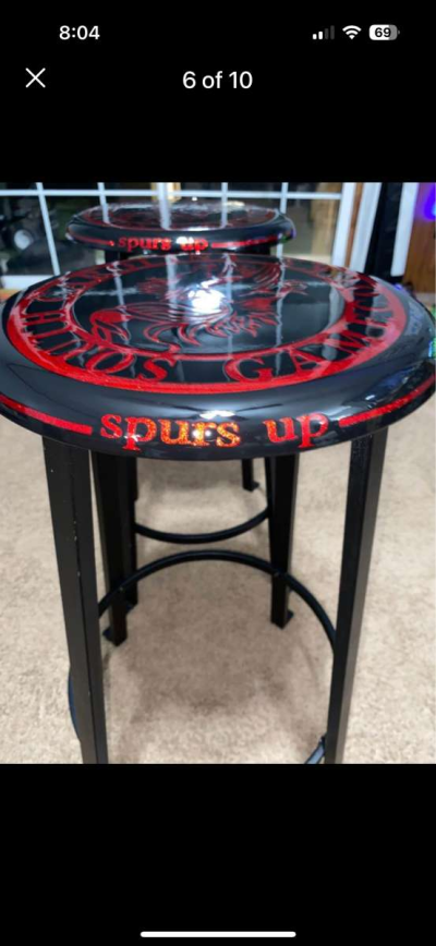 One of a kind Gamecocks Bar stools - Thumbnail 5