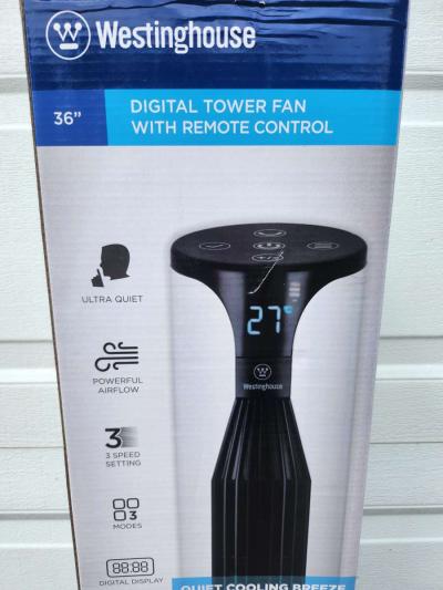 Westinghouse 36 inch Oscillating Tower Fan with Remote Contr - Thumbnail 5