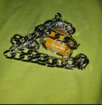 New 925 stamped silver ilver 10mm Cuban Link 24in chain - Thumbnail 4