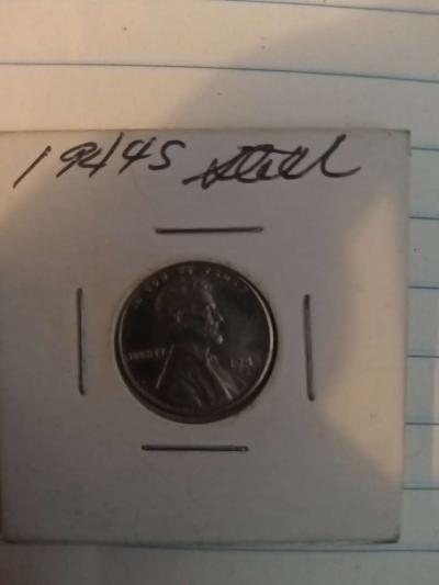 1944 s steel wheat penny - Thumbnail 3