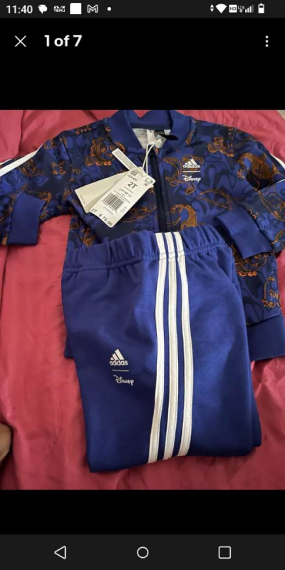 2t Disney adidas outfit with hoodie - Thumbnail 4