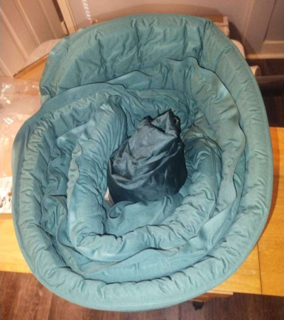 Green Self Inflating Sleeping Pad with Electric Pump - Thumbnail 4