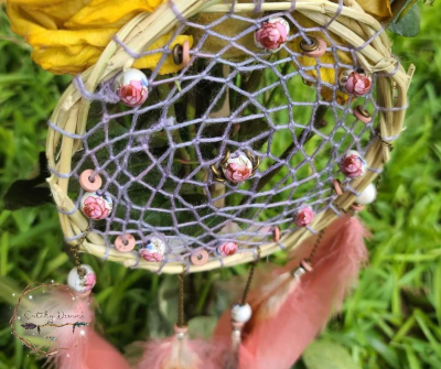Rose Peach Dream Catcher - Thumbnail 4