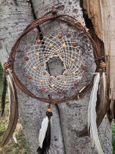 Native Brown Dream Catcher - Thumbnail 4