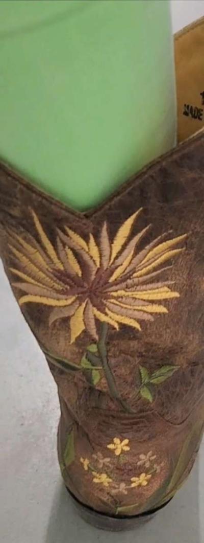 Old Gringo Womens Size 10 Ellie Brass Yellow Western Boots - Thumbnail 4