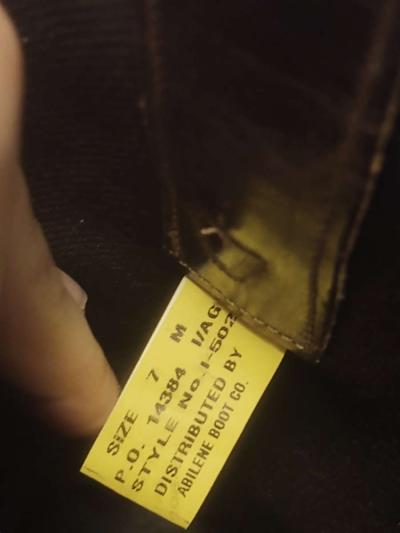 Abilene Womens Vintage Tan with Brown Snip Toe Cowgirl Boots - Thumbnail 4