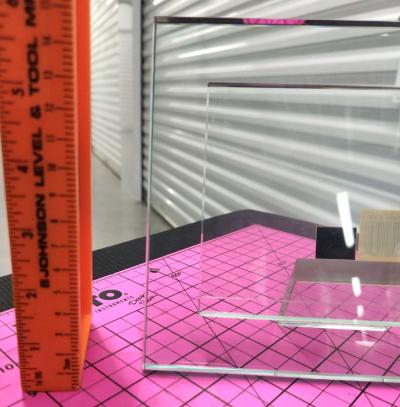 Vint Frameless 6x4 Horizontal Glass Floating Picture Frame - Thumbnail 6