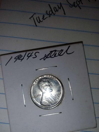 1944 s steel wheat penny - Thumbnail 5