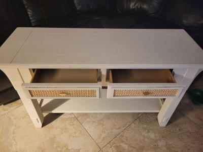 Console Table with Woven Drawer Fronts - Thumbnail 2