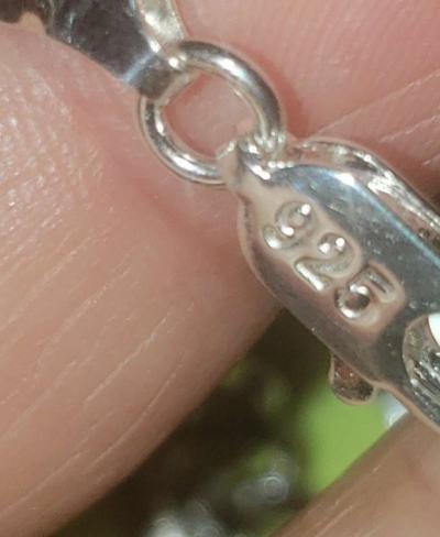 new 5mm stamped 925 Cuban link with cross pendant - Thumbnail 2