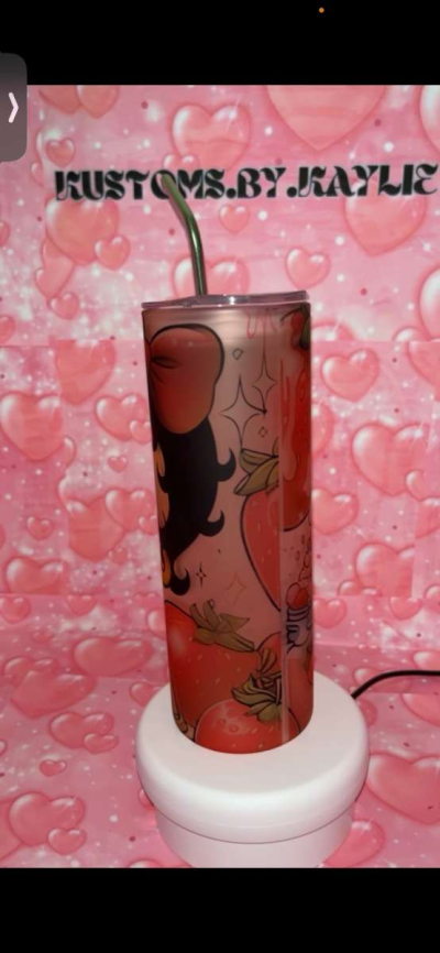 Strawberry Betty Boop frosted tumbler - Thumbnail 6