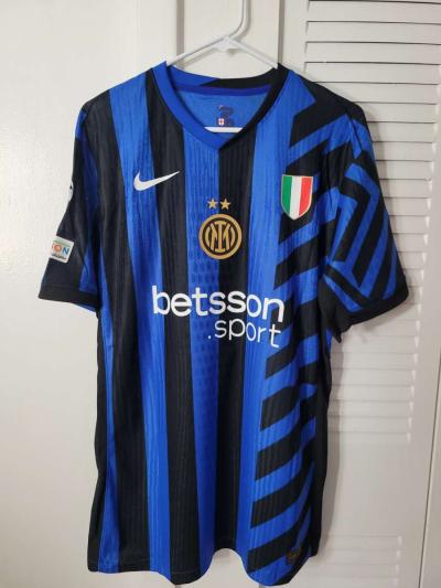 Inter Milan Jersey Soccer 2025 Player Version Size M Lautaro - Thumbnail 2