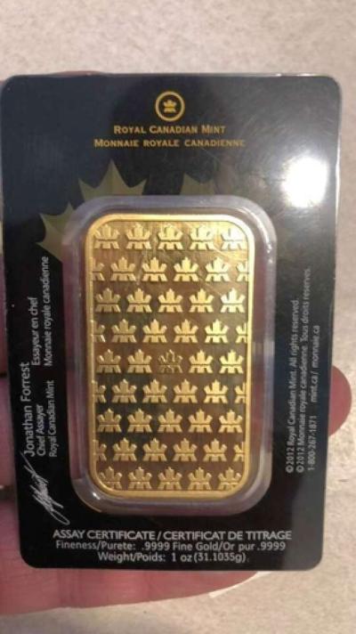 1oz gold bar - Thumbnail 2