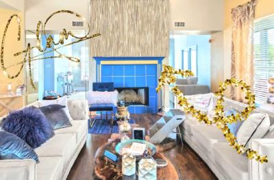 7 dbl Rolls of York ModernContemporary Gold Silver Metallic - Thumbnail 2