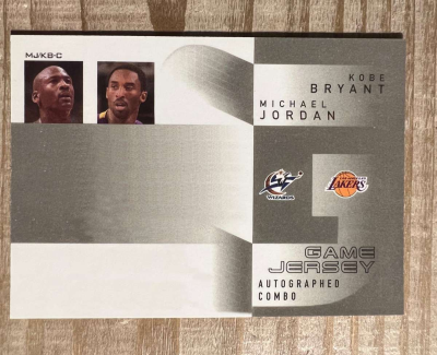Michael Jordan and Kobe autograph card