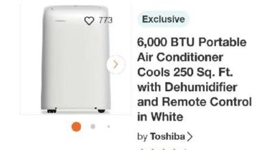 Toshiba portable AC - Thumbnail 4