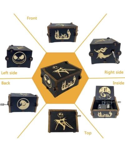 Halloween Musical Musical Wood Box - Thumbnail 4