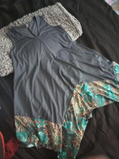 light flow light feel beautiful grey free with floral print - Thumbnail 2