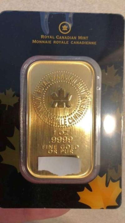 1oz gold bar