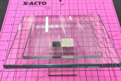 Vint Frameless 6x4 Horizontal Glass Floating Picture Frame - Thumbnail 5