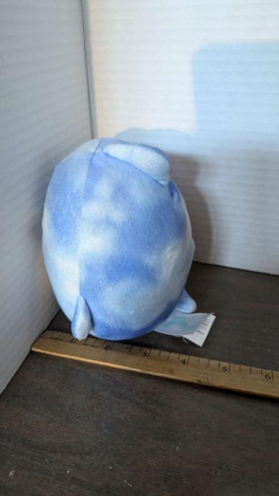 RARE Squishmallow 5 Samir Blue Tie Dye Whale Used perfect co - Thumbnail 3