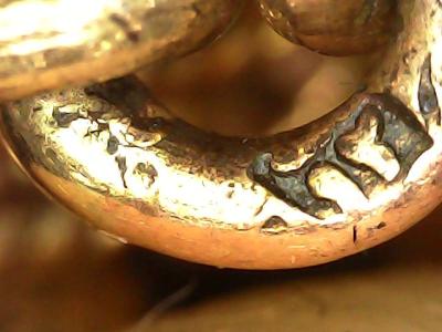 Vintage 12K Solid Rose Gold Egyptian Necklace  Pendant - Thumbnail 5