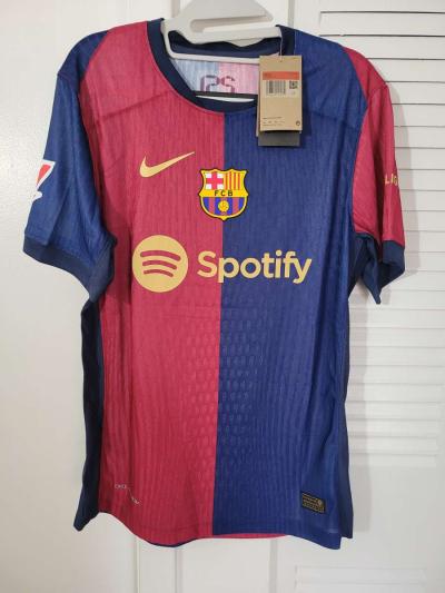 FC Barcelona Jersey Soccer 2025 Player Version Size M Gavi - Thumbnail 2