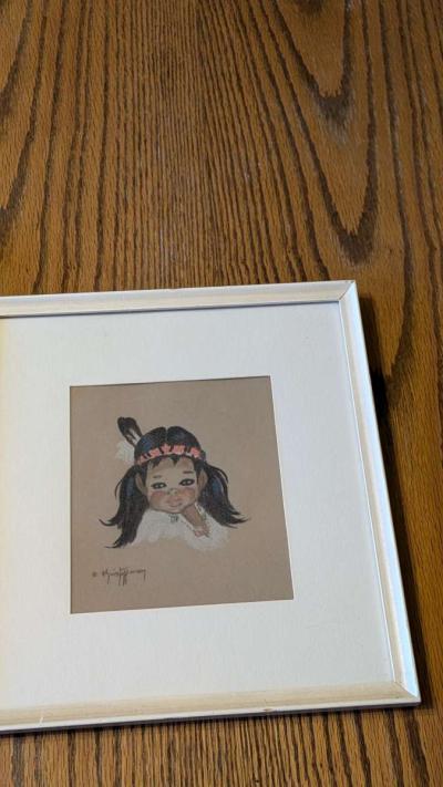 Vintage Chalk Paintings by Gerta Christoffersen The Little P - Thumbnail 3