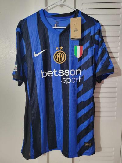 Inter Milan 2025 Soccer Jersey Player Version Size L XL 2XL - Thumbnail 2