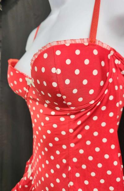 Victorias Secret Polka Dot Corselette w Bottom 34C S - Thumbnail 2