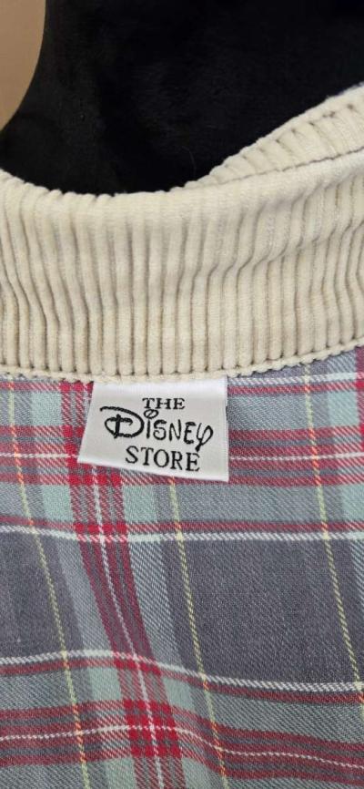 Vintage 90s Embroidery Flannel Lined Disney Store Denim Jack - Thumbnail 4