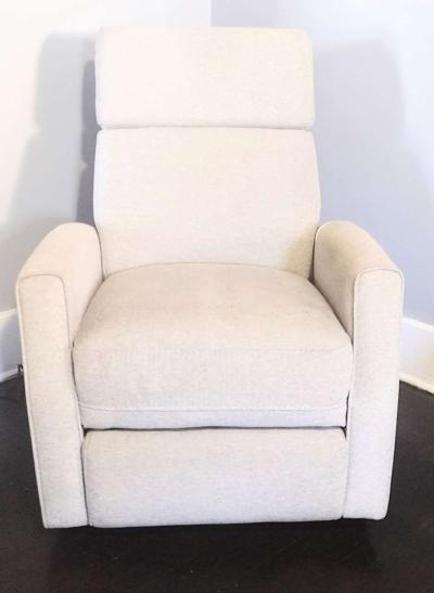 Theo Power Swivel Glider Recliner Linen Fabric Adj  Headrest - Detroit, Michigan