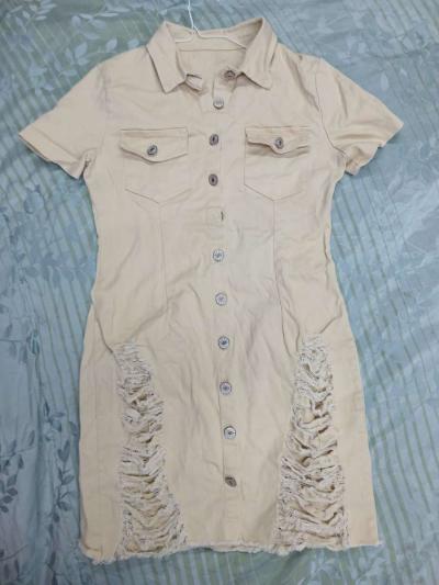 1 piece shirt shirt with factory rips - Thumbnail 2