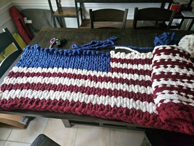 American Flag Blanket - Thumbnail 2