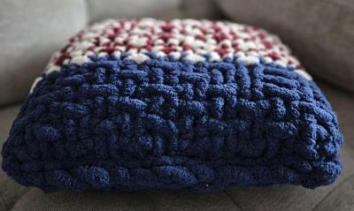 Red White and Blue Throw Pillow - Thumbnail 2