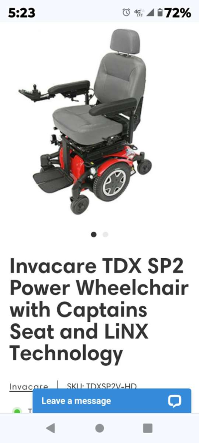 Invacare Power Wheelchair - Thumbnail 5