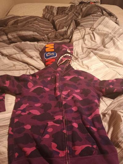 Purple Bape Full Zip Jacket - Thumbnail 6