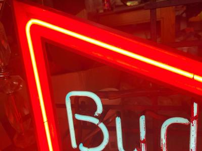 very rare vintage Budweiser neon beer Ad sign - Thumbnail 3