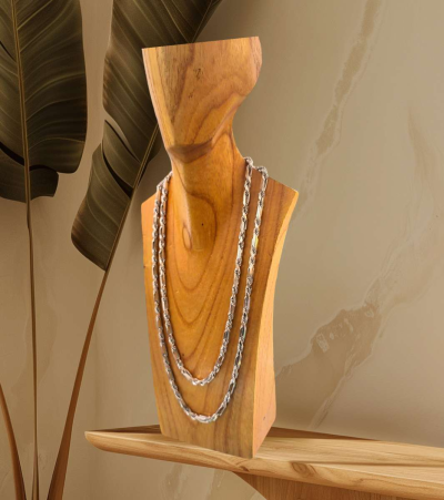 ITALIAN LUXURY MILANO 925 Sterling Silver Solid Chain length - Thumbnail 2