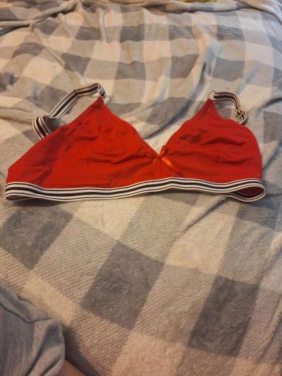 Red non padded bra - Thumbnail 3