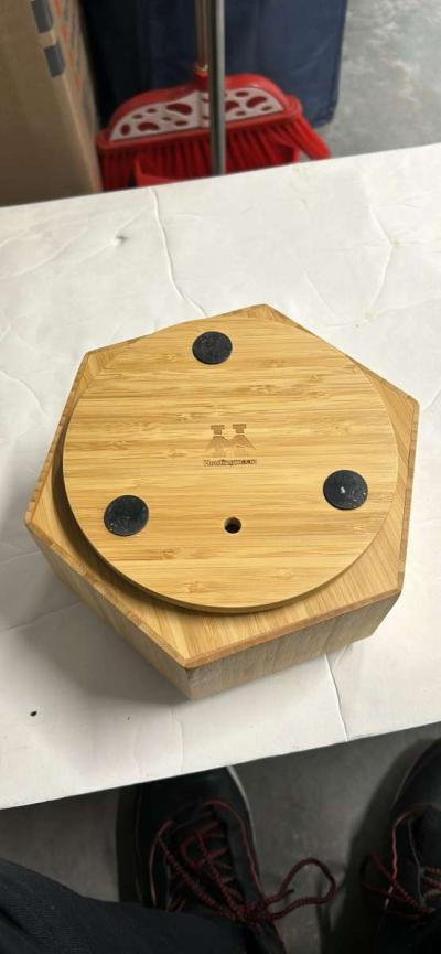 Desktop Storage Box Bamboo And Wood Storage box turns 360Gre - Thumbnail 3