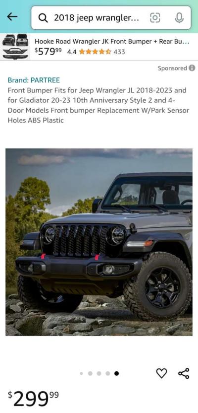 Jeep Wrangler Front Bumper - Thumbnail 2
