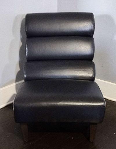 Black Faux LeatherAccent Chair NEW - Detroit, Michigan